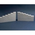 Wing Walls -- Cut Stone 1 Pair, O, Monroe Models 951