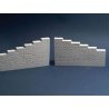 Wing Walls -- Cut Stone 1 Pair, O, Monroe Models 951
