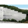 Bridge Abutment Wing Walls -- Poured Concrete pkg(2), HO, Monroe Models 115