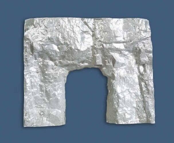 Single-Track Tunnel Portal -- Blasted Rock, HOn3, Monroe Models 120