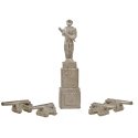 Hero′s Park Monument -- With 4 Cannons, N, The N Scale Architect 20048