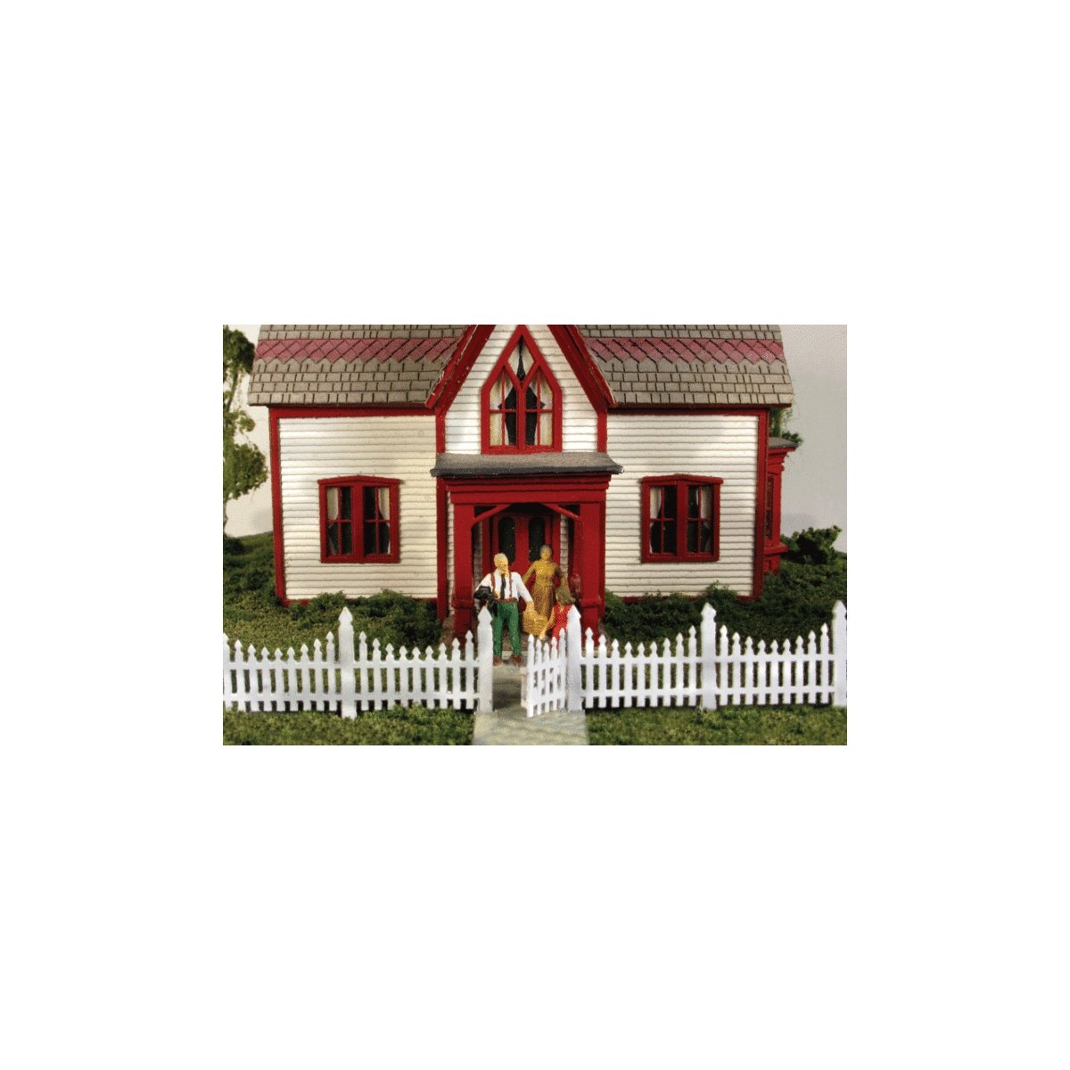Ornate Picket Fence -- Total Scale 336′ 102m, N, Monroe Models 9308