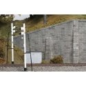 Bridge Abutment Wing Walls -- Cut Stone pkg(2), N, Monroe Models 202