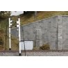 Bridge Abutment Wing Walls -- Cut Stone pkg(2), N, Monroe Models 202