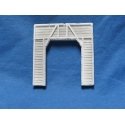 Single Track Tunnel Portal -- Timber - 2-1/2 x 2-3/8′ 6.2 x 5.9cm, N, Pre-Size Model Specialities 201