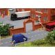 Factory Wall -- Kit - 22.8cm, N, Faller Gmbh 272917