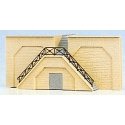 Stone Wall w/Stairs -- 4-3/4 x 2′ (12 x 5cm), N, Brawa Modellspielwaren 2699