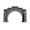 Profi-Plus Scenic Components -- Tunnel Portal Double-Track (gray) 8-1/4 x 5-11/16′ 21 x 14.5cm, HO, Noch Gmbh & Co 58052