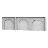 Enclosed Stone Arch Wall -- 4-3/4 x 2′ (12 x 5cm), N, Brawa Modellspielwaren 2700