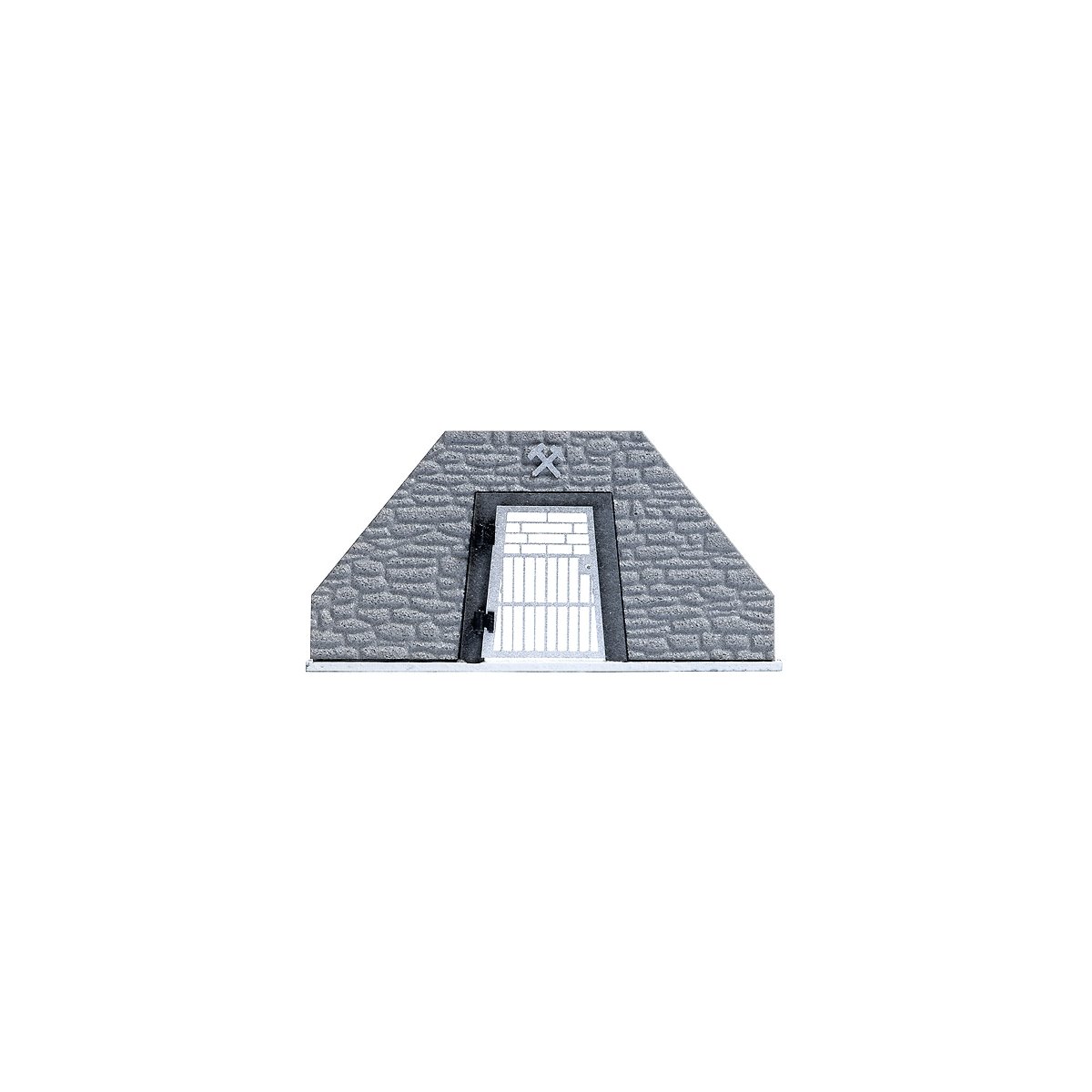 Mine Entrance For Miners -- 2-13/16 x 1-1/4′ 7.2 x 3.2cm, HO, Busch Gmbh & Co Kg 1472