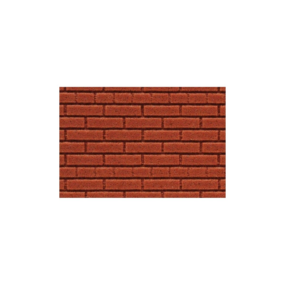 Flexible Dark Red Brick Wall Sheet 2-Pack -- Large for HO, S & O Scales - 3-3/4 x 12′ , All Scales, Chooch Enterprises 8625