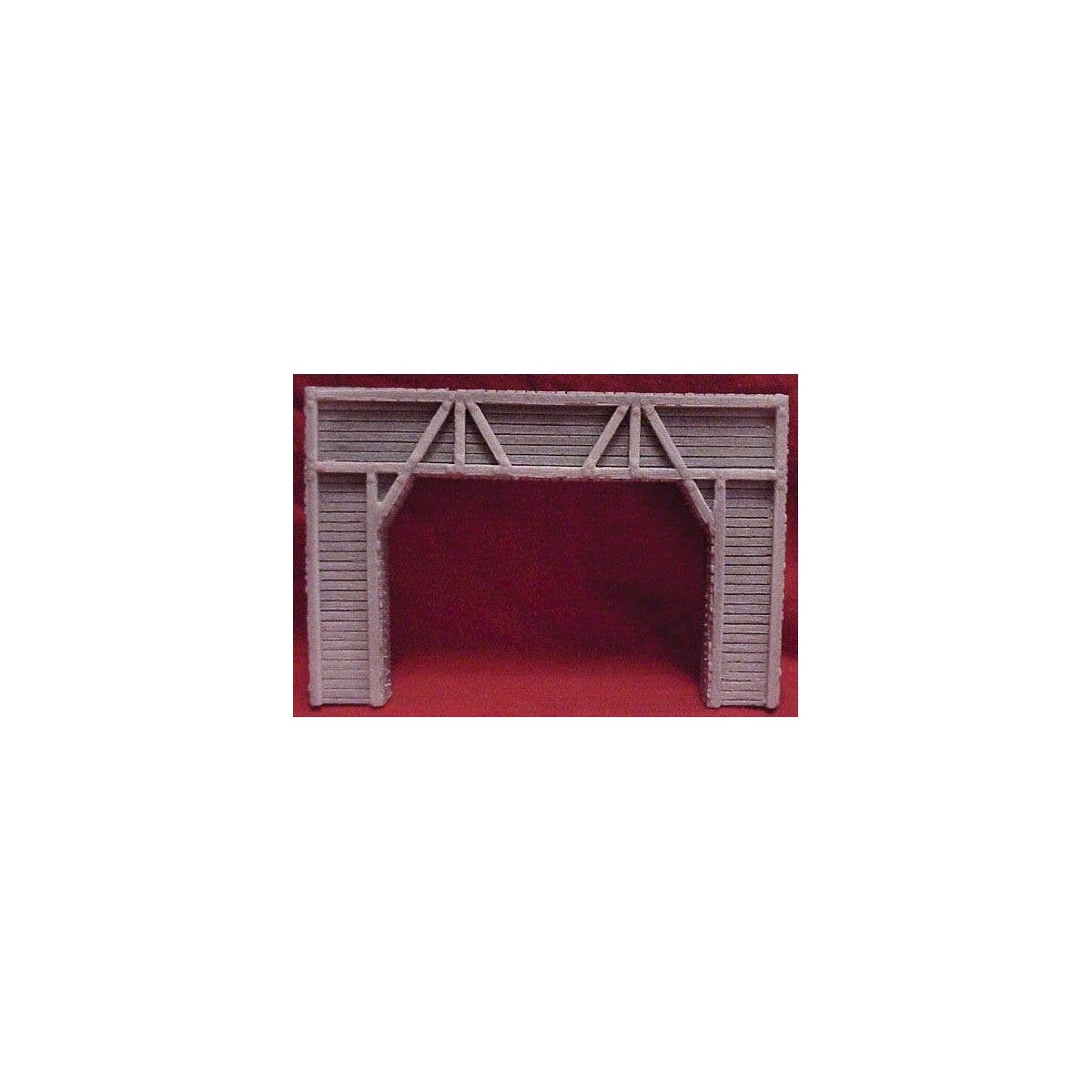 Tunnel Portal - Double Track -- Timber 4-3/4 x 7′ 11.5 x 17cm, HO, Pre-Size Model Specialities 102
