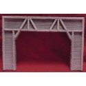 Tunnel Portal - Double Track -- Timber 4-3/4 x 7′ 11.5 x 17cm, HO, Pre-Size Model Specialities 102