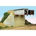 Bridge Abutment -- Wide pkg(2), HO, Monroe Models 138