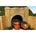 Double-Track Tunnel Portal -- Granite Faced, HO, Monroe Models 132