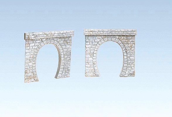 Tunnel Portals -- High Clearance For Catenary 3-3/4′ 8.5cm Clearance, HO, Faller Gmbh 120563