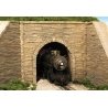 Single-Track Tunnel Portal -- Split Stone, HO, Monroe Models 710