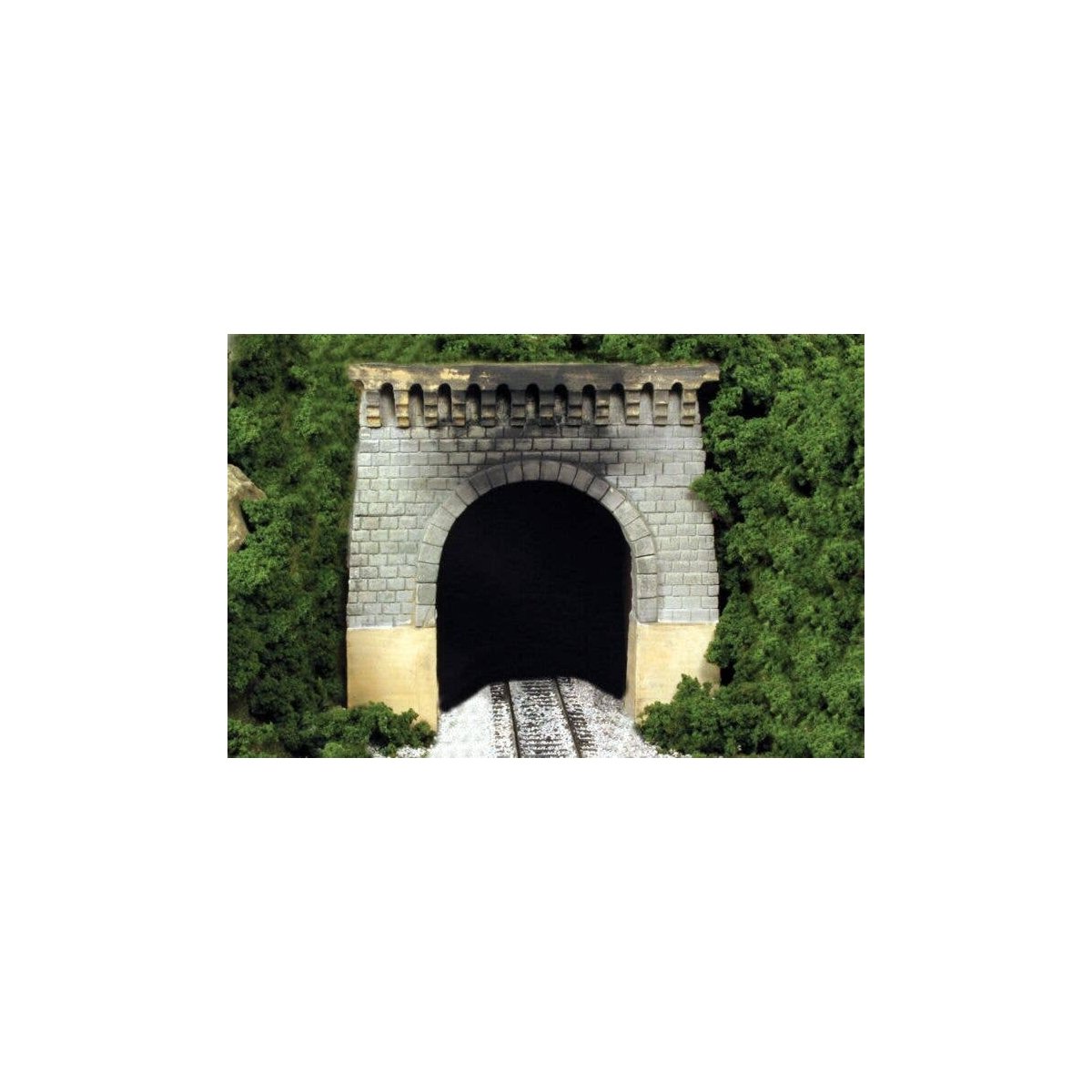 Single-Track Tunnel Portal -- Granite Gingerbread, HO, Monroe Models 131