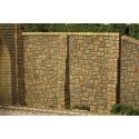 Retaining Wall -- Random Stone pkg(2), HO, Monroe Models 108