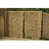 Retaining Wall -- Random Stone pkg(2), HO, Monroe Models 108