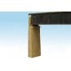 Bridge Abutment -- Board-Formed Poured Concrete pkg(2), HO, Monroe Models 124