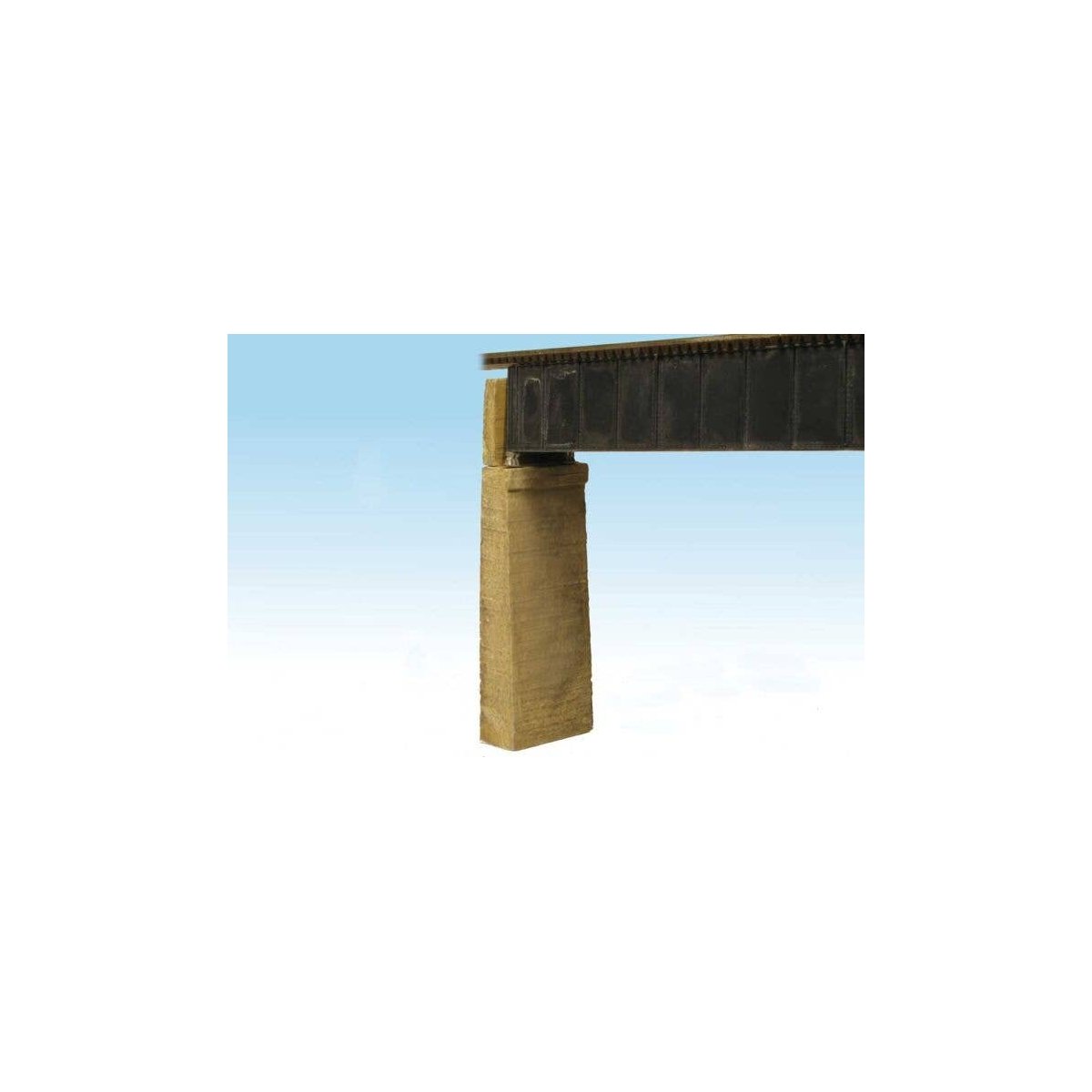 Bridge Abutment -- Board-Formed Poured Concrete pkg(2), HO, Monroe Models 124