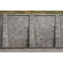 Retaining Wall -- Cut Stone pkg(2), HO, Monroe Models 106