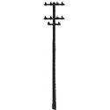 Telephone Poles -- Three-Arm Style, O, Plastruct Inc 94851