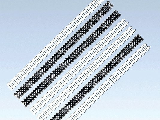 2 Assorted Fences, Picket & Lattice -- 42-12′ 108cm Total Length, HO, Faller Gmbh 180402