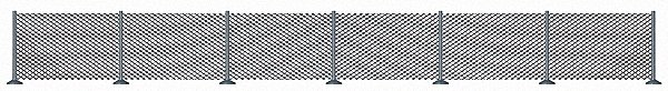 Metal Industrial Fence - Kit -- 23-5/8 x 5/8′ 60cm x 16mm (Includes 32 Posts), N, Busch Gmbh & Co Kg 8117