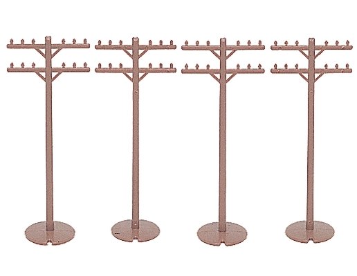 Telephone Poles pkg(12), HO, Bachmann Industries 42102