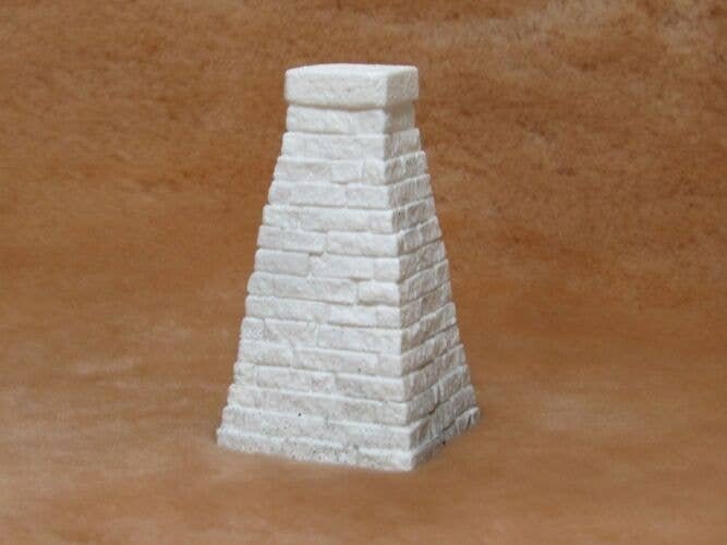 Trestle Tower Footing -- Granite Block, HO, Pre-Size Model Specialities 134