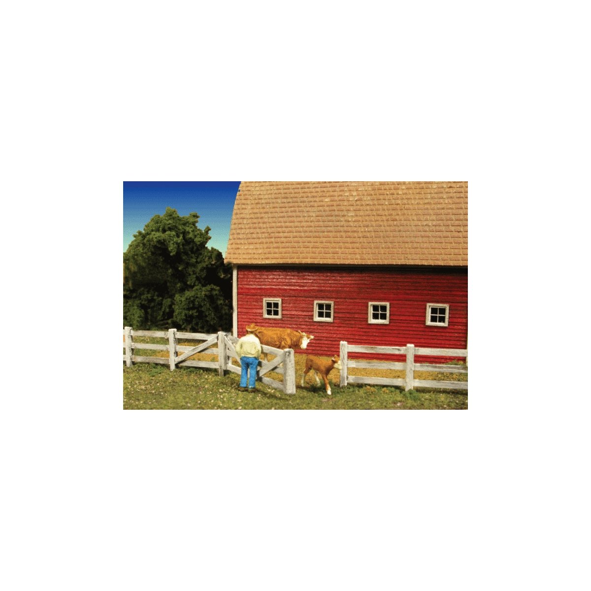 Barn Yard Fence -- Total Scale: 339′ 103m, N, Monroe Models 9310
