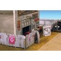 Junk Yard Fence - Laser-Cut Kit -- Unpainted, HO, Monroe Models 2309