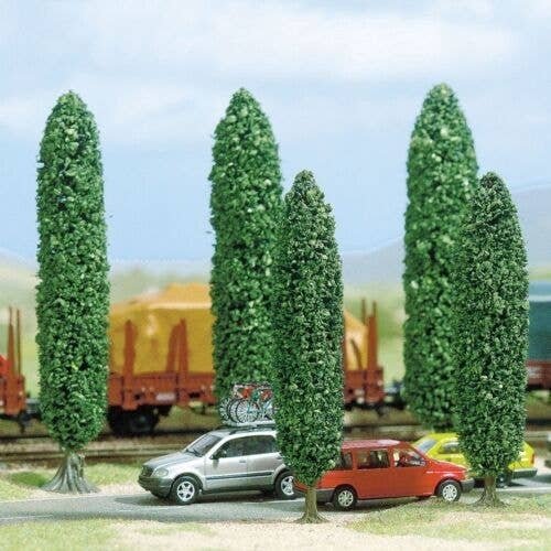 Silver Poplar Trees -- 2-15/16 - 3-3/4′ 7.5 - 9.5cm Tall pkg(2), All Scales, Busch Gmbh & Co Kg 6228