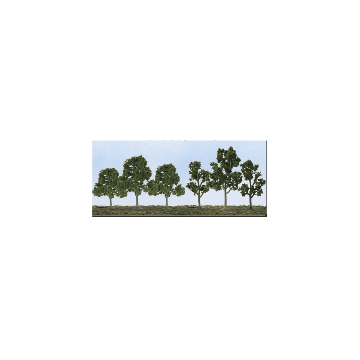 Deciduous Tree Pack -- 2-1/2 to 4-1/2′ 6.4 to 11.4cm pkg(40), All Scales, JTT Miniature Tree 92120