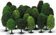Deciduous Trees -- Assortment pkg(25), All Scales, Busch Gmbh & Co Kg 6487