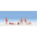 Nude Bathers/Swimmers -- Set 1 pkg(6), HO, Noch Gmbh & Co 15843
