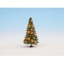 Fir Tree with Working LED Christmas Lights -- 3-1/8′ 8cm Tall, All Scales, Noch Gmbh & Co 22121