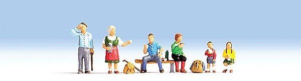 Hikers -- Set 1 pkg(6), HO, Noch Gmbh & Co 15872