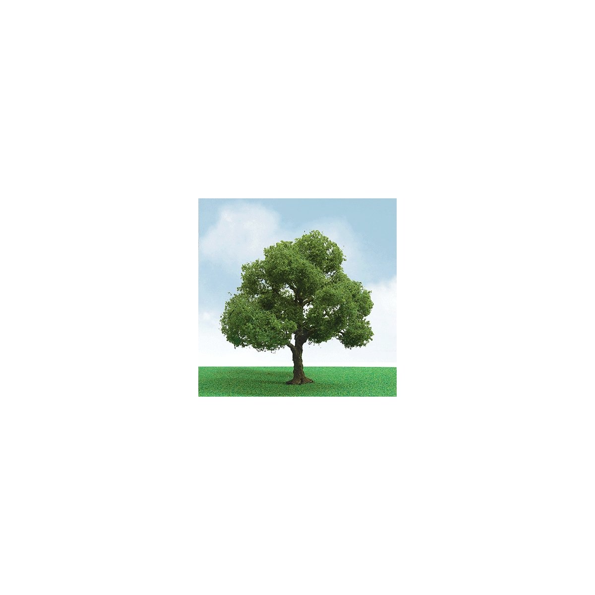 Pro-Elite Series Tree -- Elder 3 to 3-1/2′ 7.6 to 8.9cm Tall pkg(2), HO, JTT Miniature Tree 92304