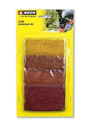 Autumn Leaf Foliage Set -- Yellow, Red, Red/Brown, Orange/Brown, All Scales, Noch Gmbh & Co 7168