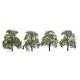 Professional Series Ash Trees -- 2′ 5.1cm Tall pkg(4), N, JTT Miniature Tree 94423