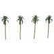 Professional Series Palm Trees -- 3′ 7.6cm Tall pkg(4), N, JTT Miniature Tree 94238