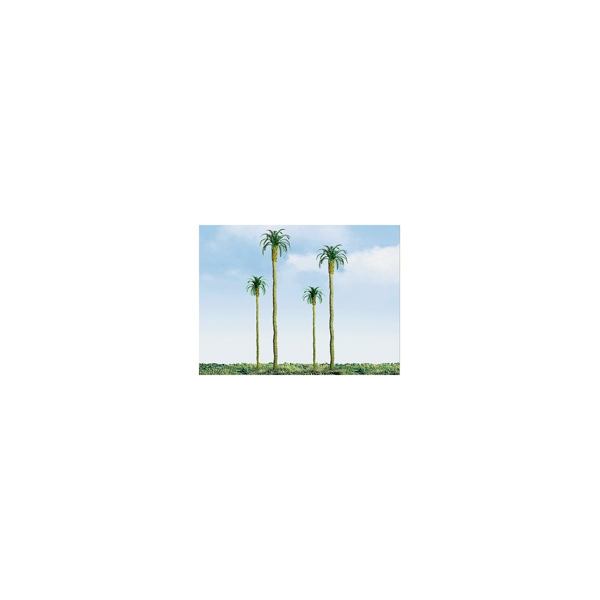 Professional Series Palm Trees -- 4′ 10.2cm Tall pkg(3), HO, JTT Miniature Tree 94239