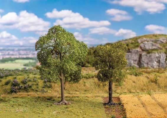 Lime and Checker Trees -- 1 of Each, HO, Faller Gmbh 181801