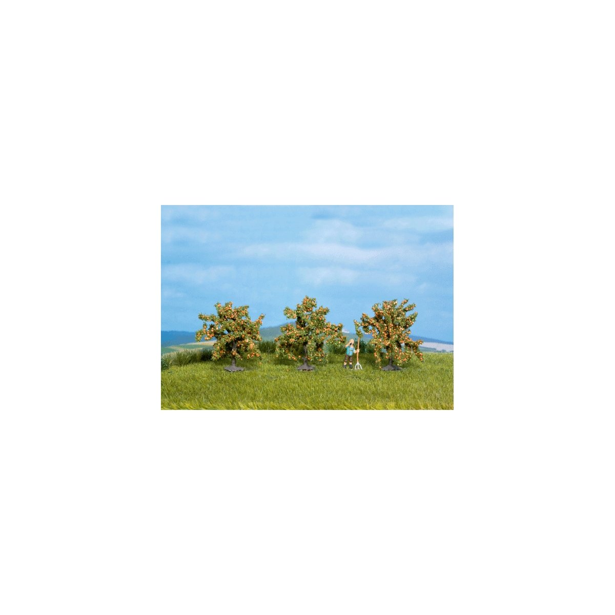 Orange Trees -- 1-9/16′ 4cm Tall pkg(3), All Scales, Noch Gmbh & Co 25114