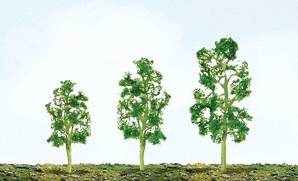 Aspen 3.5`-4` 2pk, All Scales, JTT Miniature Tree 92048