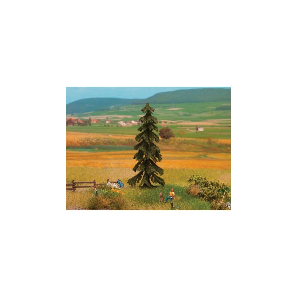 Weathered Spruce Tree -- 4-1/8′ 10.5cm Tall, All Scales, Noch Gmbh & Co 21919