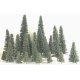 Pine Trees -- 11′ 27.9cm pkg(3), All Scales, Grand Central Scenery T7